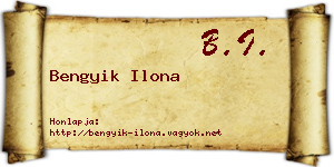 Bengyik Ilona névjegykártya